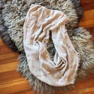 Cream infinity scarf